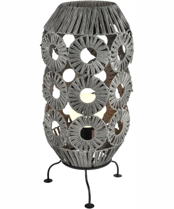 36″ Outdoor Table Lamp – Gray Finish