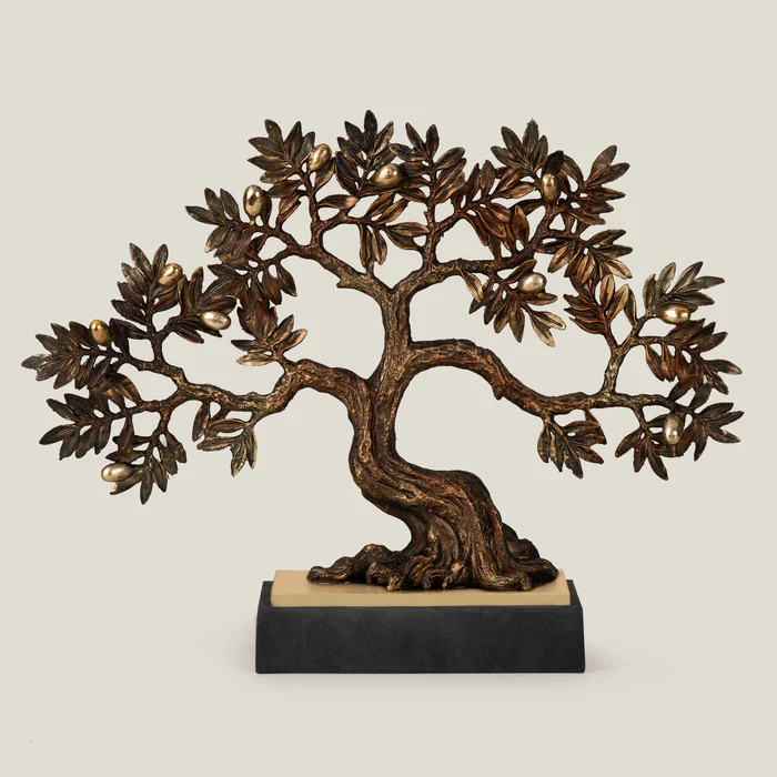 Tranquil Tree Bronze Resin Decor