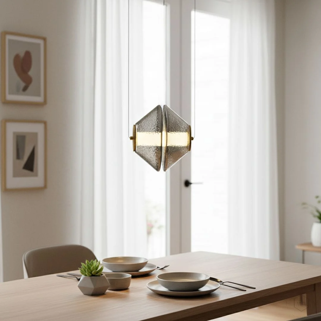 Aristo Smoked LED Pendant Light - Chrome