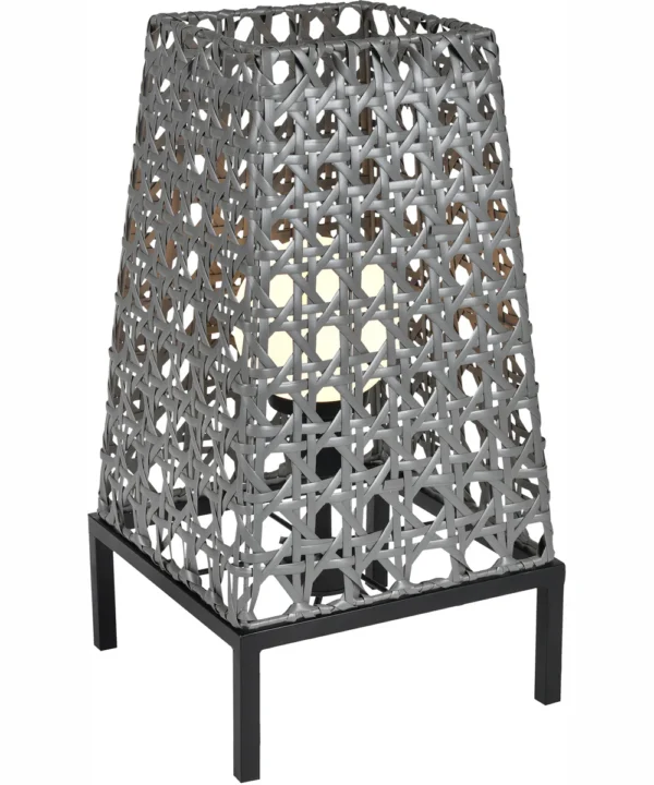 27″ Outdoor Table Lamp – Gray Finish