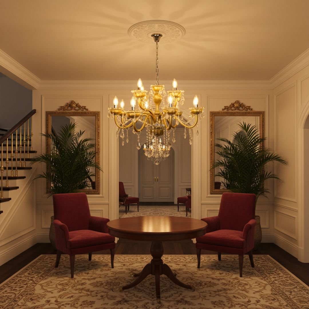 Elysia 12-Light Crystal Chandelier