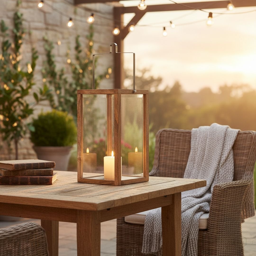 Ingrid Wood Lantern