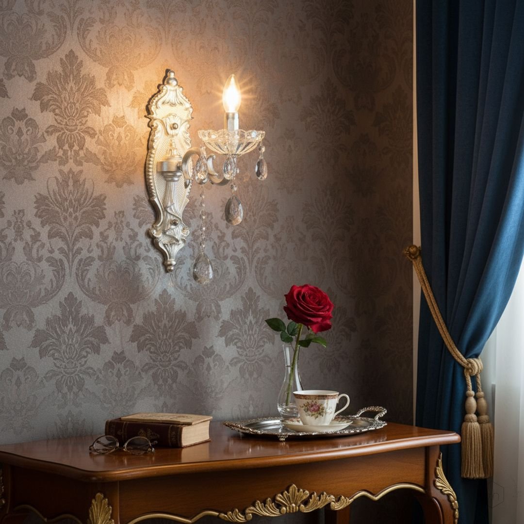 Lumineux 1-Light Crystal Wall Light