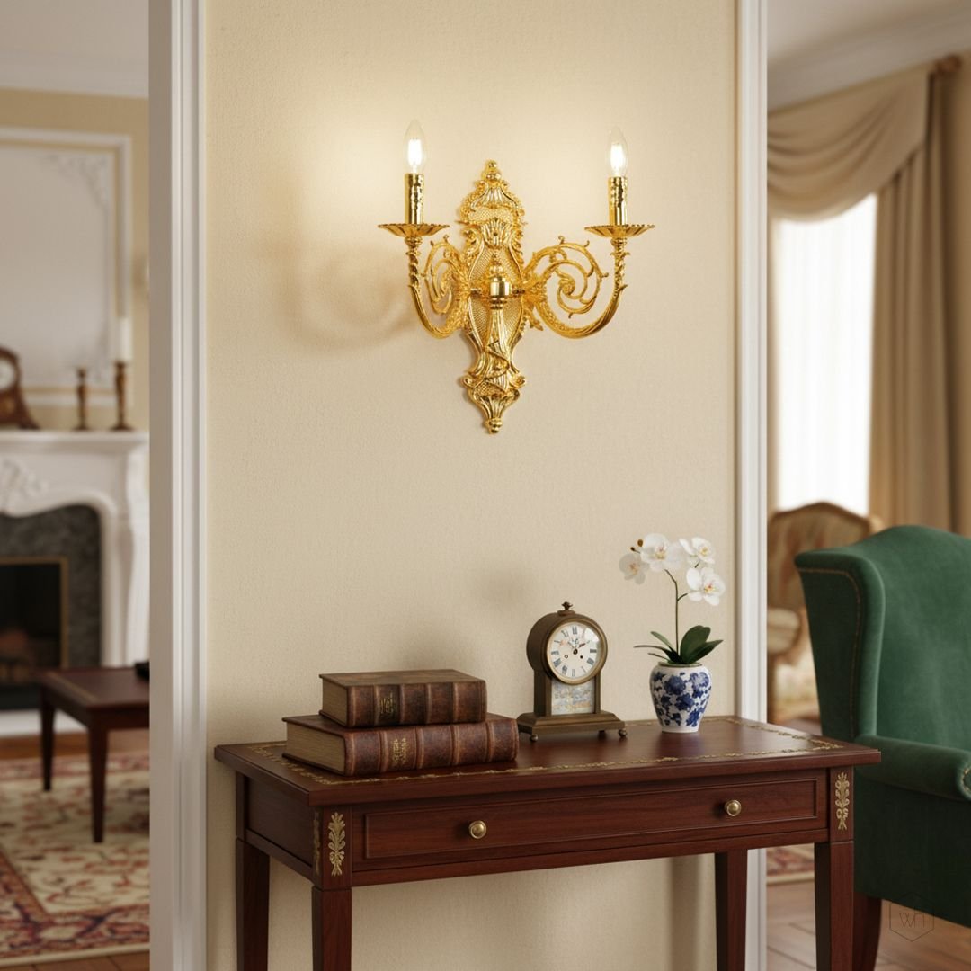 Regalia 2-Light Crystal Wall Light