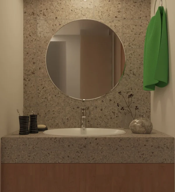Silver Glass Wall Mirror